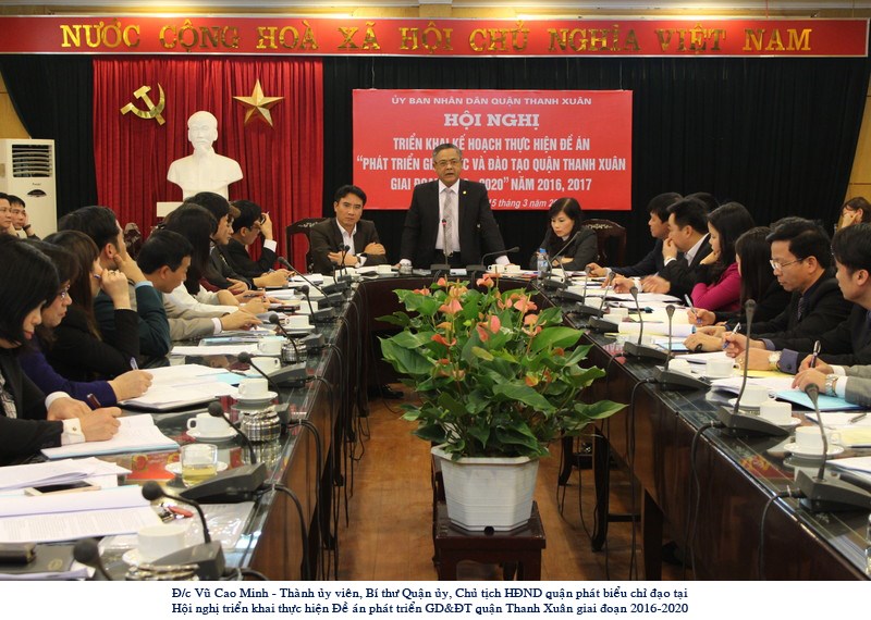 Một số kết quả thực hiện Đề án “Phát triển Giáo dục & Đào tạo quận Thanh Xuân giai đoạn 2016 - 2020”
